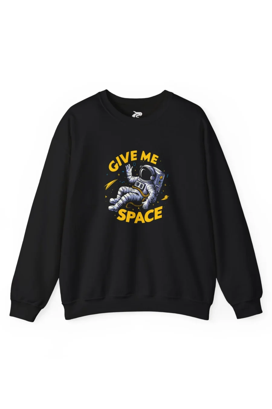 Give Me Space | Premium 350 GSM Black Astronaut Sweatshirt for Men