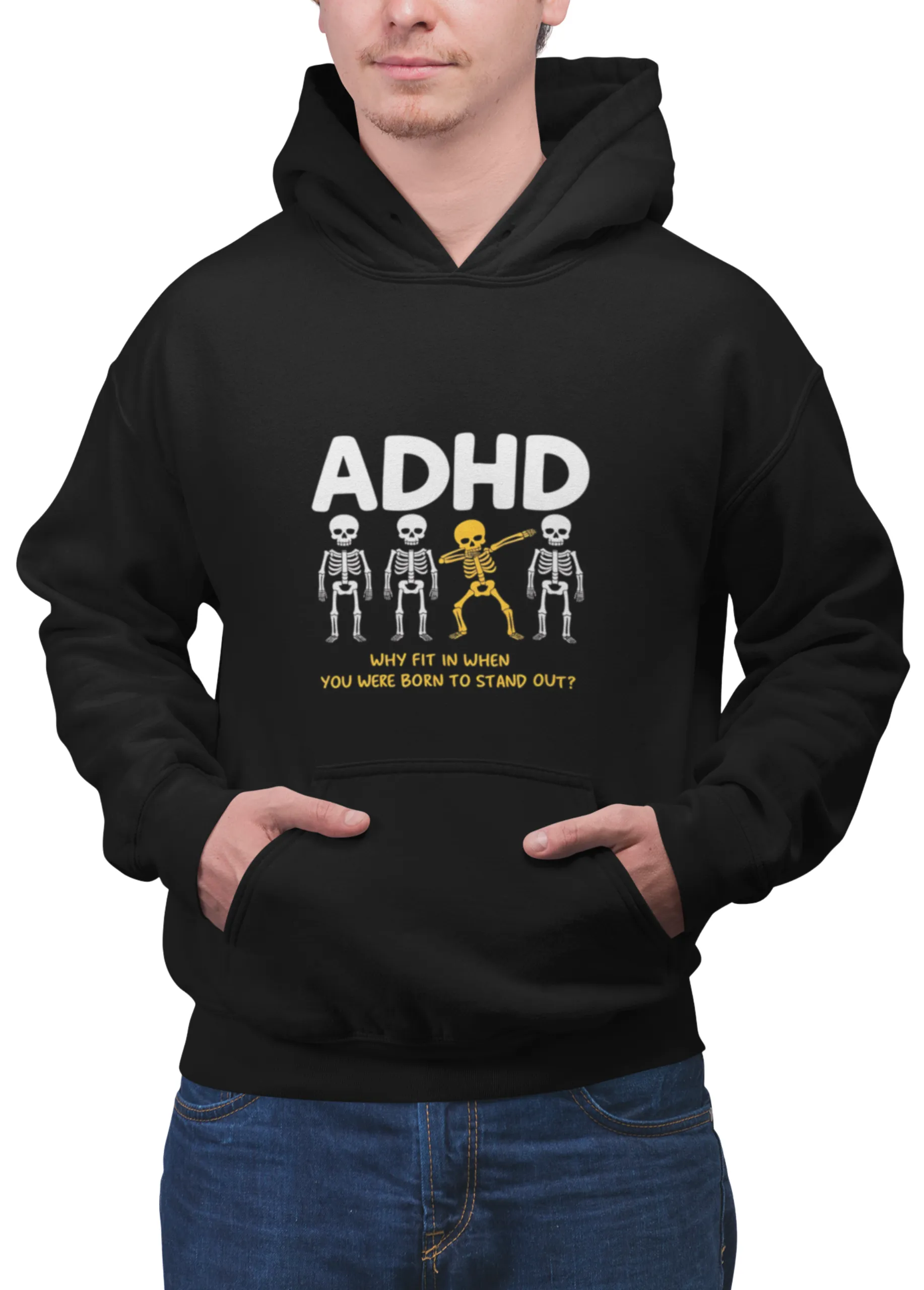 BORN TO STAND OUT | Premium ADHD Awareness Hoodie - Image 4