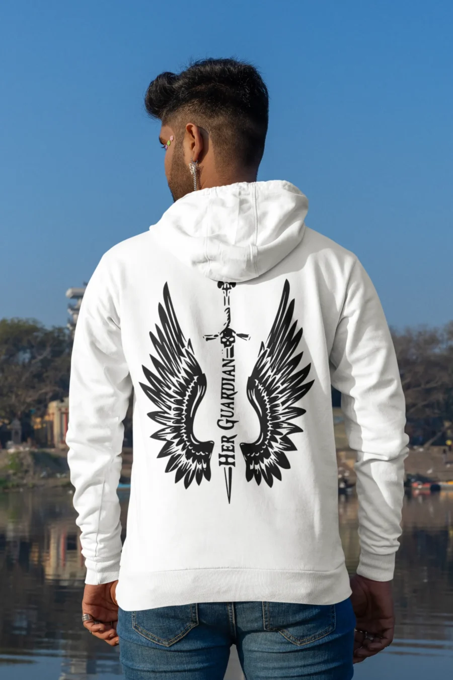 Her Guardian | Premium Back Print Hoodie