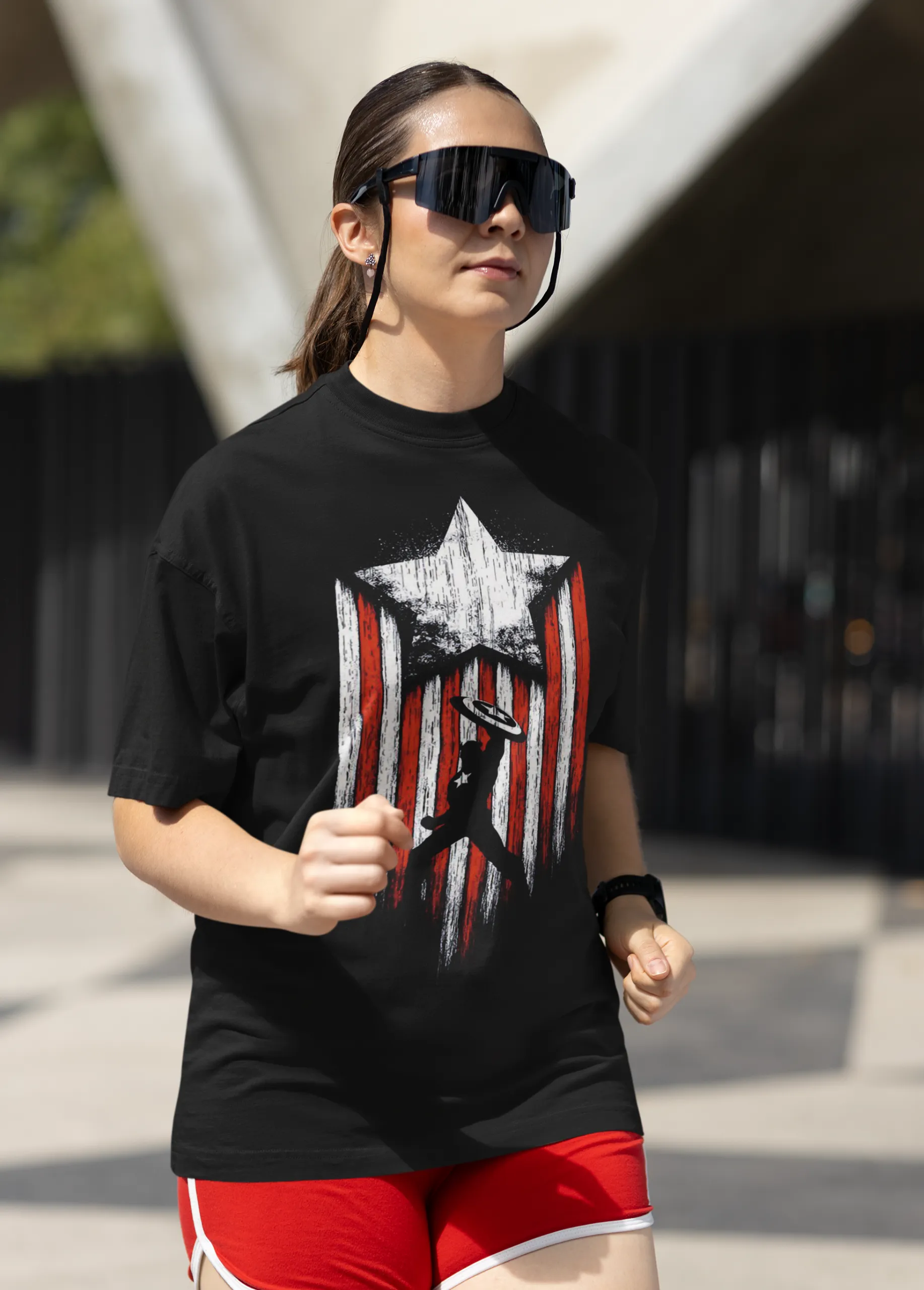 Captain America Star Legacy | Premium Oversized Unisex T-Shirt - Image 3